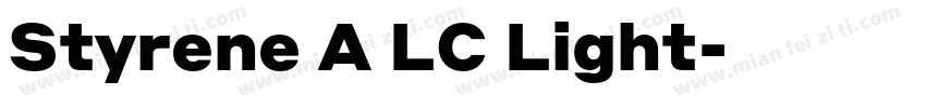 Styrene A LC Light字体转换